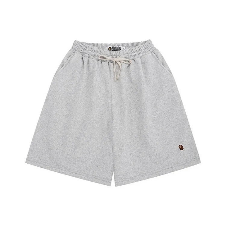 Japanese trendy brand BAPE E embroidered small label shorts summer teenagers men and women casual large size simple beach pants women