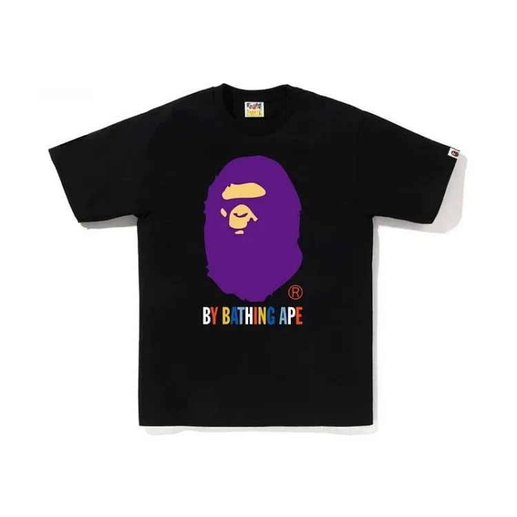 JS. Cross-border wholesale supply and foreign trade dropshipping 260g heavyweight BAPE ape head shark short-sleeved T-shirt 9 image 3