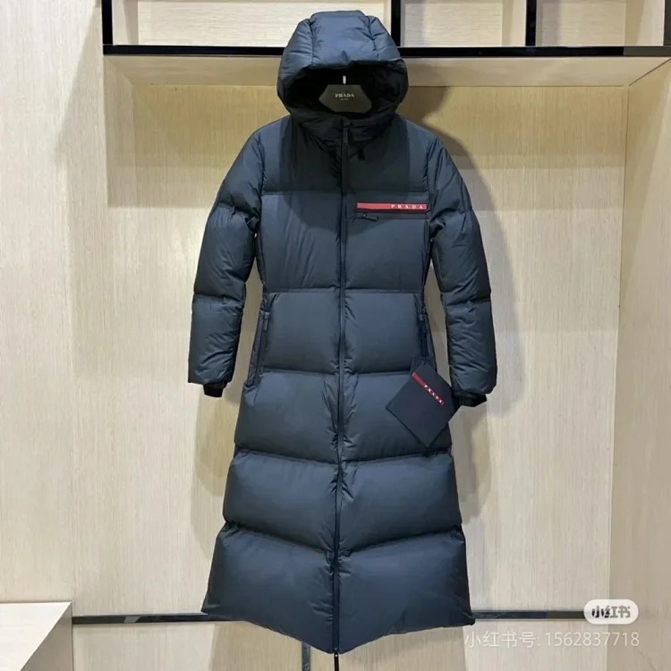 DX129-10 Winter long hooded down jacket