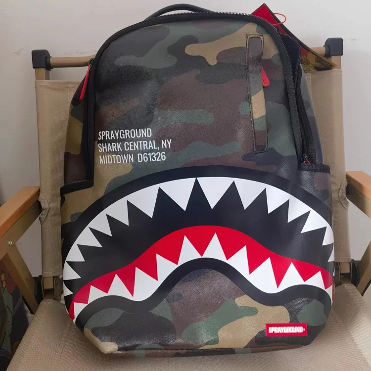 P~Backpack Student Backpack Men's Simple Commuting Camouflage image 4