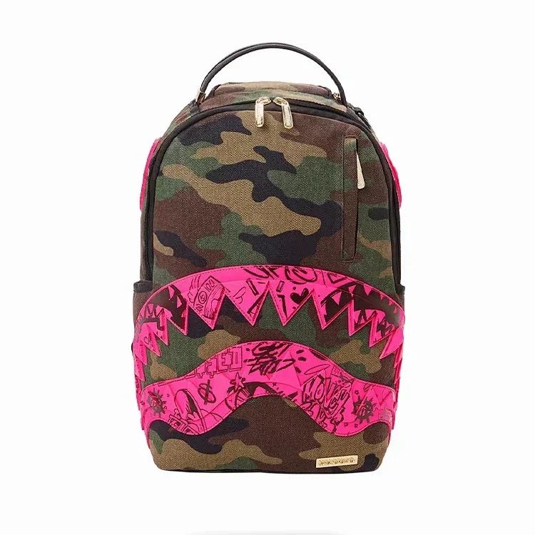 P~Backpack Student Backpack Men's Simple Commuting Camouflage image 5