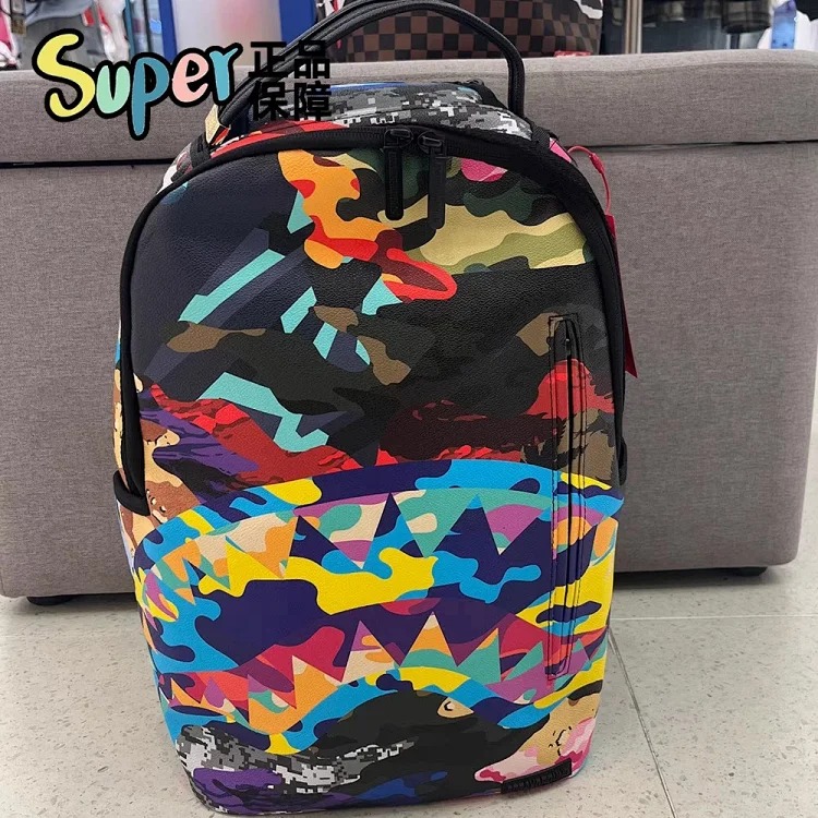 P~Backpack Student Backpack Men's Simple Commuting Camouflage image 6