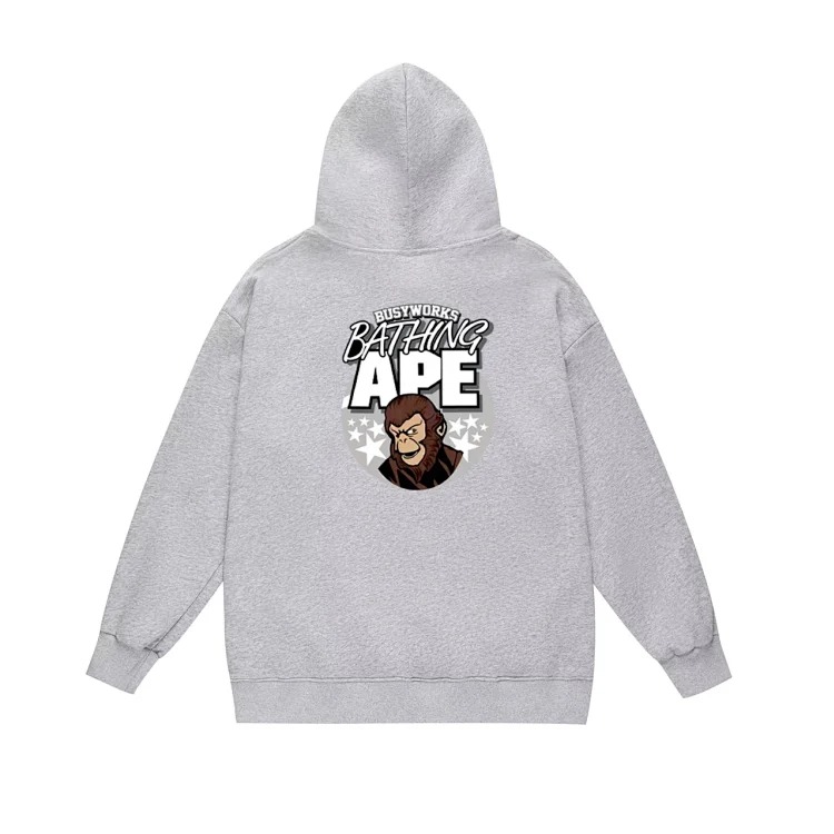 Fashionable simple print hooded sweatshirt