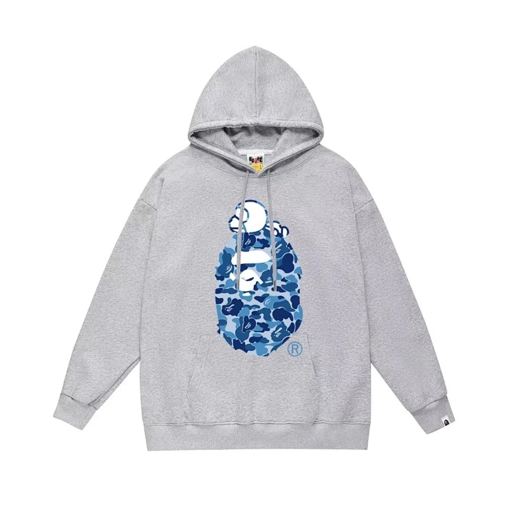 Fashionable simple print hooded sweatshirt
