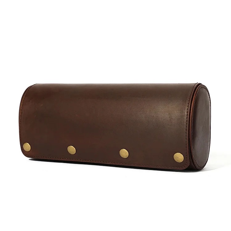 Cross-border retro crazy horse leather watch box couple mechanical watch gift box high-end convenient watch storage box