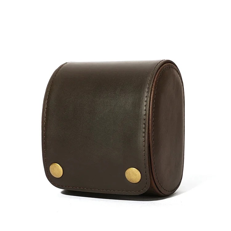 Cross-border retro crazy horse leather watch box couple mechanical watch gift box high-end convenient watch storage box