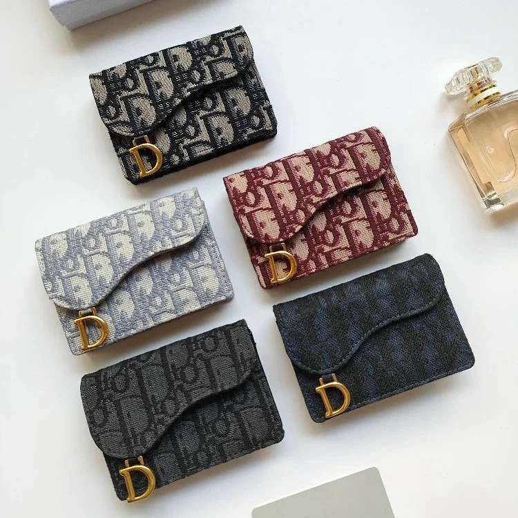 Dior Oblique tri-fold wallet