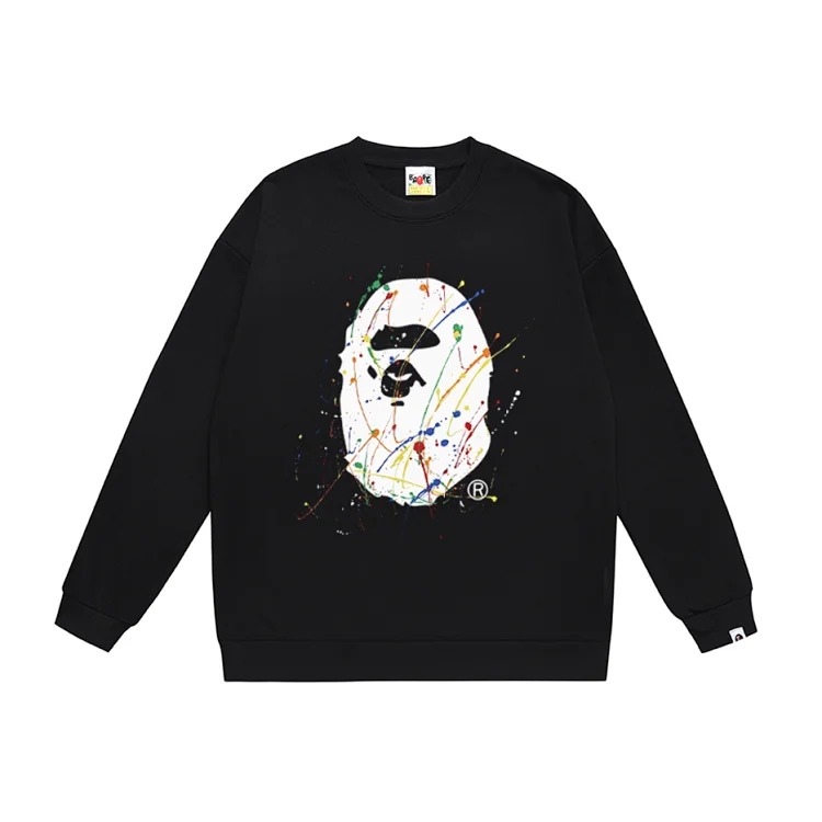 DX24-7 pattern patchwork printed sweatshirt image 3