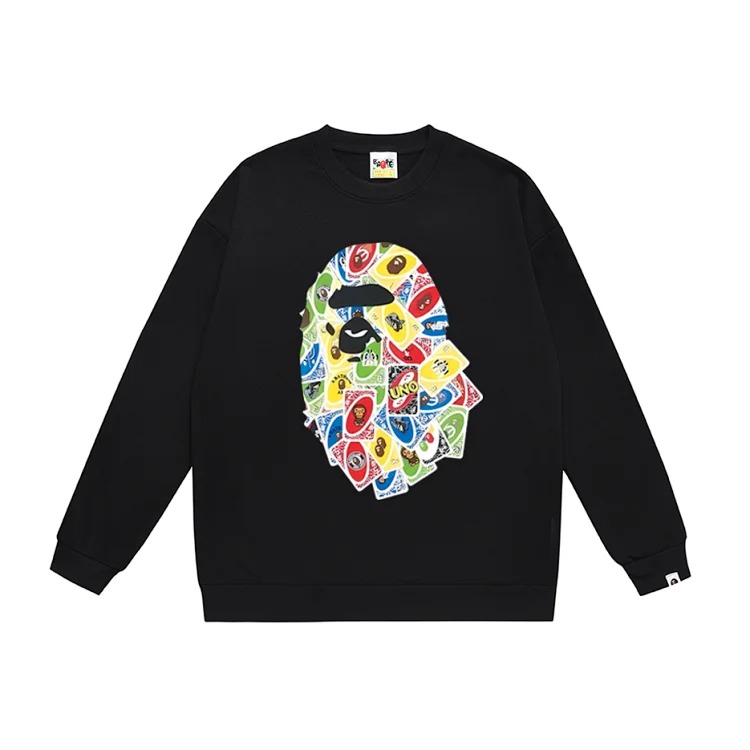 DX24-7 pattern patchwork printed sweatshirt image 6