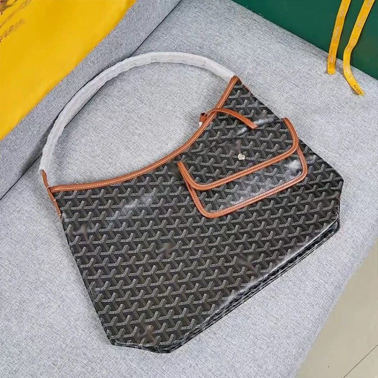 2025 New Dog Tooth Hobo Bag HOBO Underarm Mom Underarm Bag Large Capacity Big Bag Women’s Mother Shopping Bag Zipper image 2