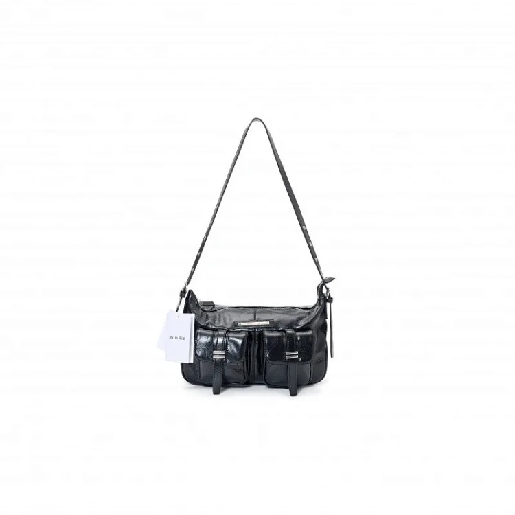 Korean niche trendy brand matin kim bow shoulder tote bag mk oil wax leather vegetable basket bag handbag