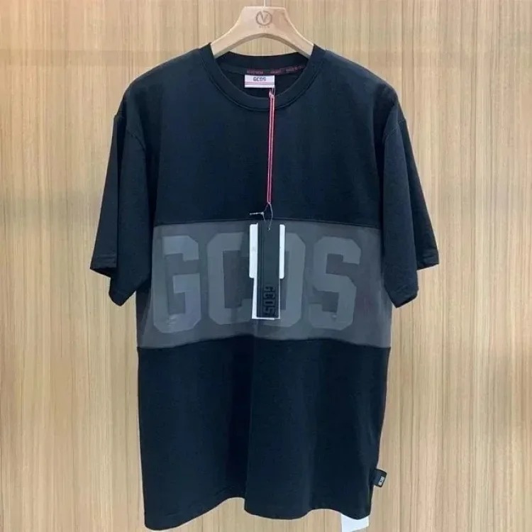 Classic white and red stitching round neck T-shirt, sweatshirt and knitwear for men and women-2542