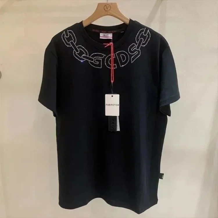 Classic white and red stitching round neck T-shirt, sweatshirt and knitwear for men and women-2542