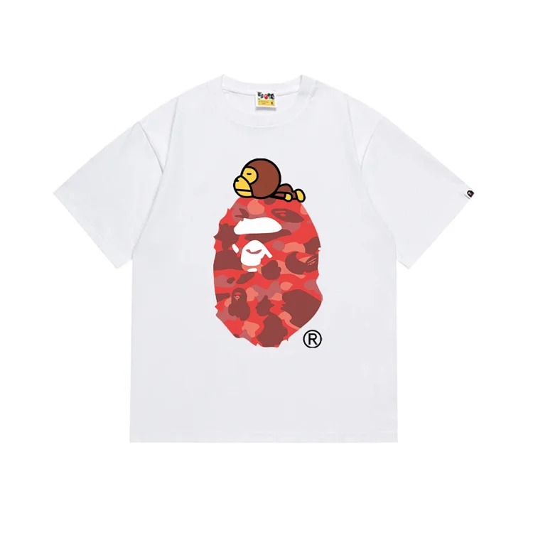 RF.BPE TShirt 2024SS Summer Little Monkey Men and Women Same Style Short Sleeve Round Neck T-Shirt for Men image 6
