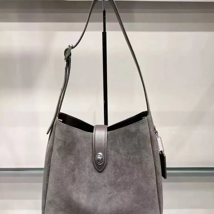 2024 new Hadlay Hadley shoulder crossbody classic versatile fashion underarm bag suede tote bag for women