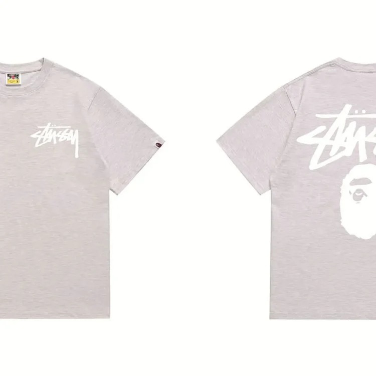 Cross-border 2024 new summer fashion brand BAPE classic ape-man lightning print men's and women's cotton short-sleeved T-shirt image 4
