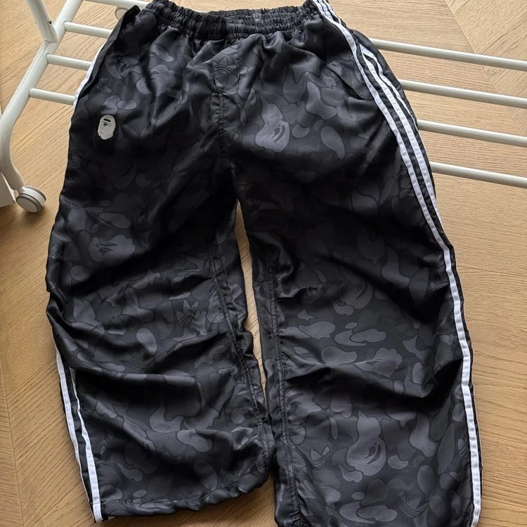 26ss style fashionable and versatile daily striped loose sports woven casual pants