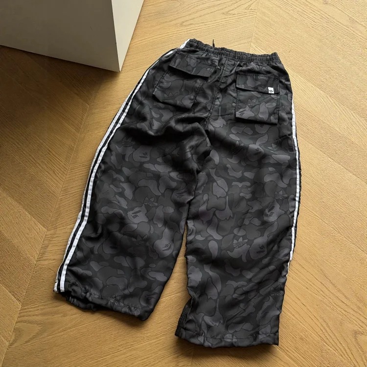 26ss style fashionable and versatile daily striped loose sports woven casual pants