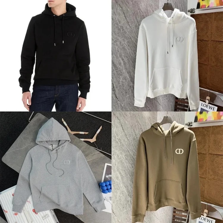 Collection of fashionable hoodies and sweatshirts