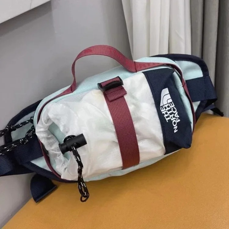 New North Side Men's and Women's Mountaineering Outdoor Chest Bag Sports Waist Bag Dual-Use Crossbody Bag Travel Color Matching Mobile Phone Bag Free Shipping