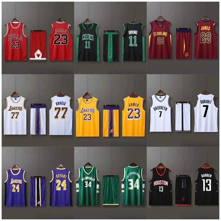 Fashionable and classic basketball uniforms 01