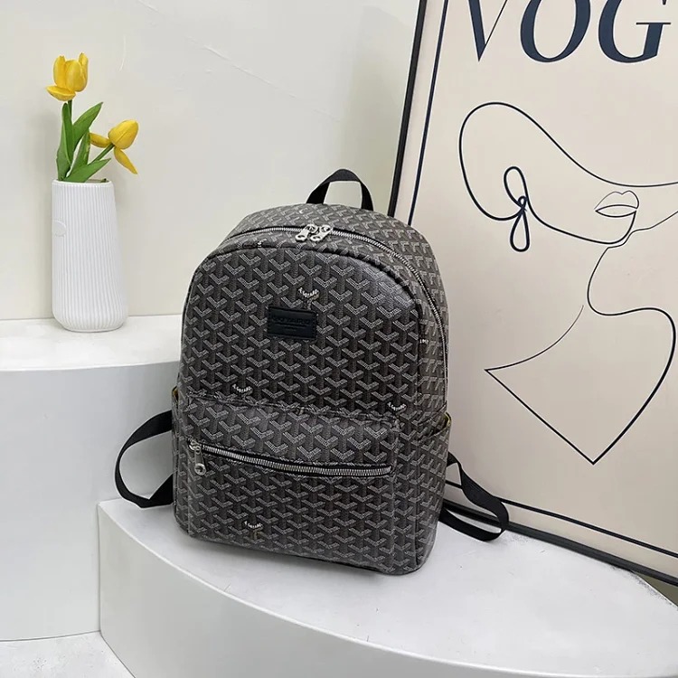 Cross-border dog tooth backpack 2025 new high-end retro outdoor backpack extra large capacity women's backpack Goya image 2