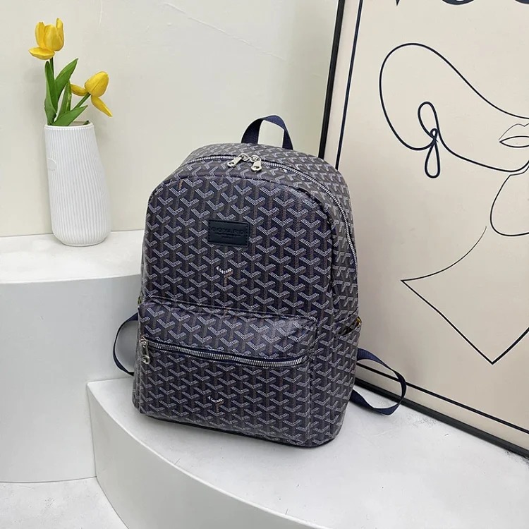 Cross-border dog tooth backpack 2025 new high-end retro outdoor backpack extra large capacity women's backpack Goya image 3