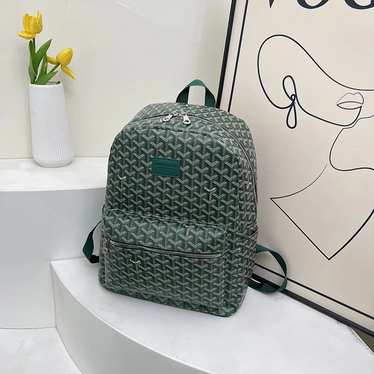 Cross-border dog tooth backpack 2025 new high-end retro outdoor backpack extra large capacity women's backpack Goya image 4