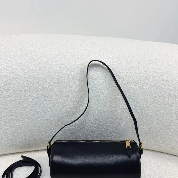 2026 new high-end genuine leather horse hair cow pattern pen holder bag, fashionable and versatile one-shoulder cross-body hand-carrying small bag
