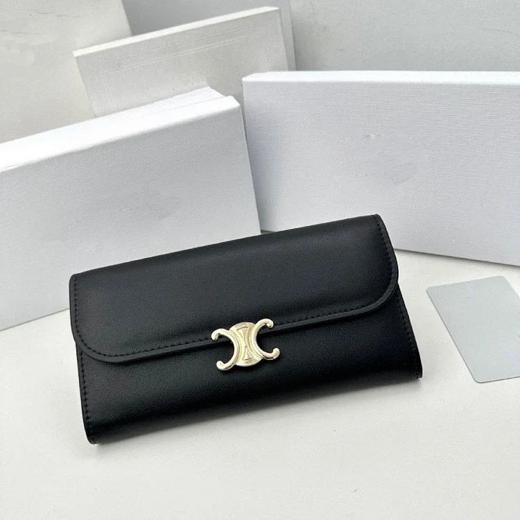 SL new genuine leather long card holder coin purse mobile phone bag zipper flip long money-5821