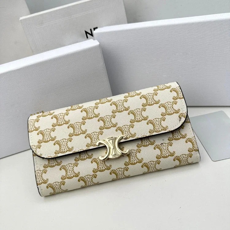 SL new genuine leather long card holder coin purse mobile phone bag zipper flip long money-5821