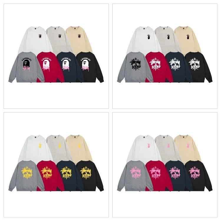 TS3K-1 Stusy crew-neck sweat 2 round neck sweatshirt