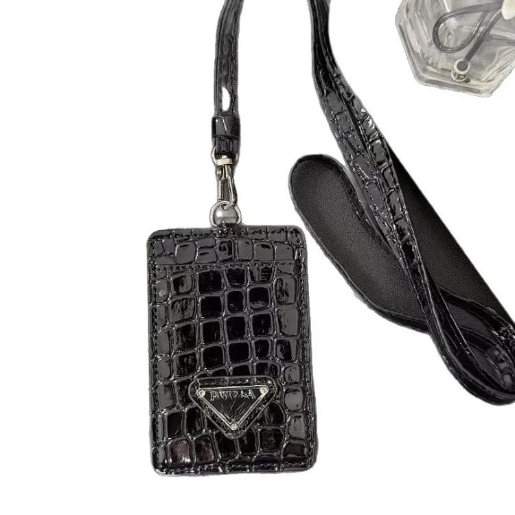 European and American big-name card holder, card holder, work ID card holder, lanyard, neck card holder, document bag, student ID card, unisex