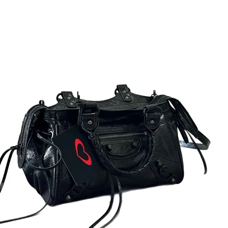 25 years of fashionable motorcycle design large-capacity one-shoulder cross-body handbag retro versatile women's bag small square bag