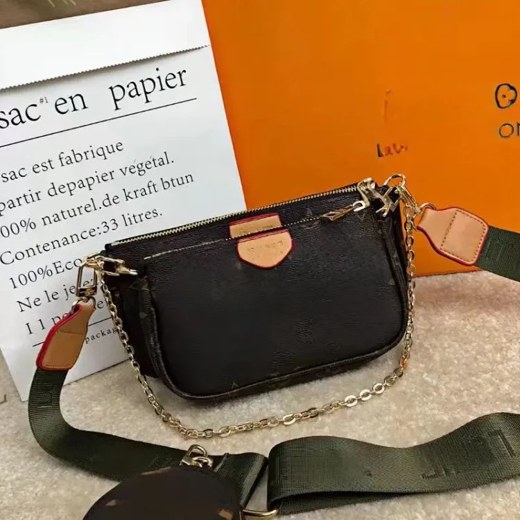 Fashionable Crossbody Chain Mother and Daughter Bag 2024 New Women's Shoulder Underarm Three-in-One Mahjong Bag Broadband Print