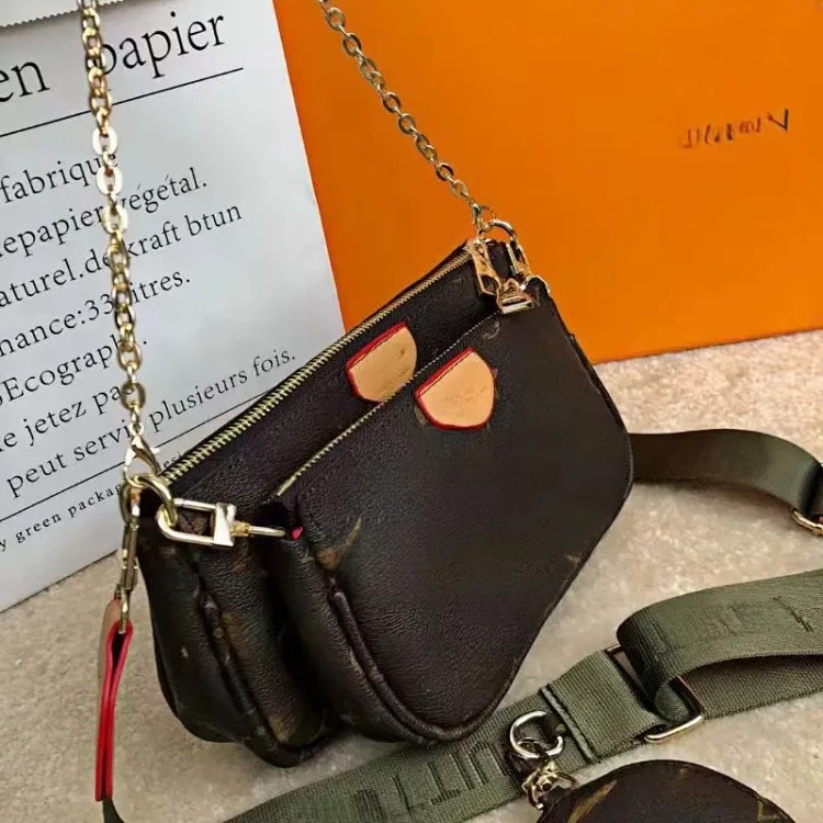 Fashionable Crossbody Chain Mother and Daughter Bag 2024 New Women's Shoulder Underarm Three-in-One Mahjong Bag Broadband Print