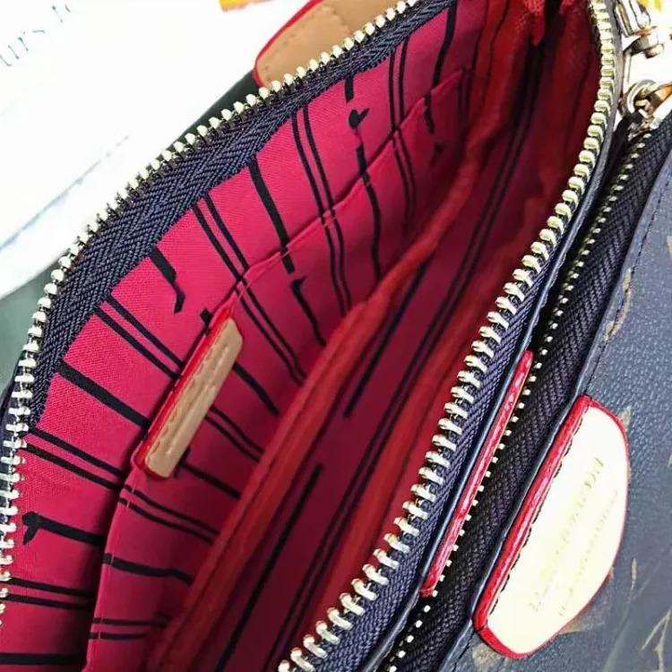 Fashionable Crossbody Chain Mother and Daughter Bag 2024 New Women's Shoulder Underarm Three-in-One Mahjong Bag Broadband Print