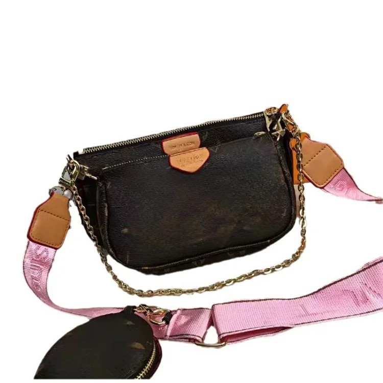 Fashionable Crossbody Chain Mother and Daughter Bag 2024 New Women's Shoulder Underarm Three-in-One Mahjong Bag Broadband Print
