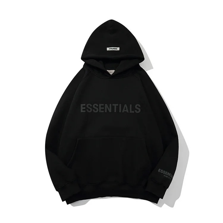 Multi-line Esse wholesale new trendy chest LOGO hooded sweatshirt FOGntials casual versatile hoodie-MLMLSPHO0202 image 2