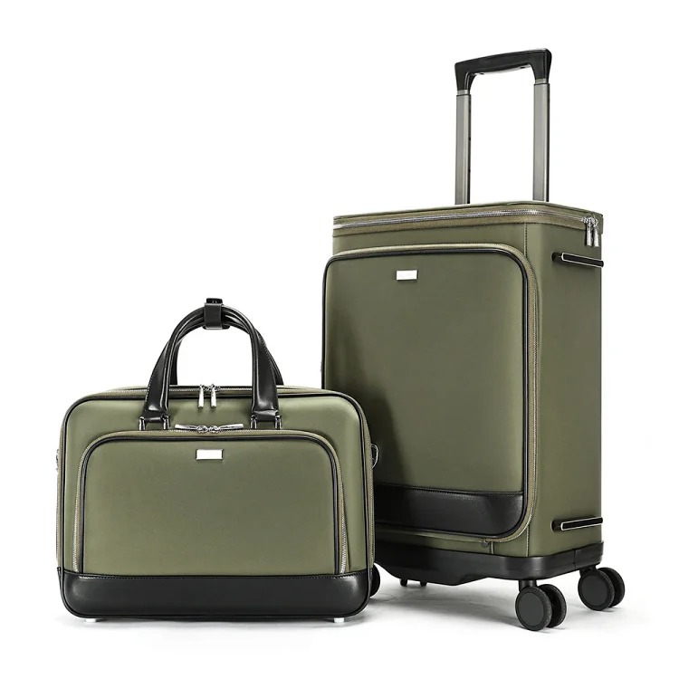 Retro luxury high-end briefcase suitcase 20-inch boarding case travel trolley suit luggage set