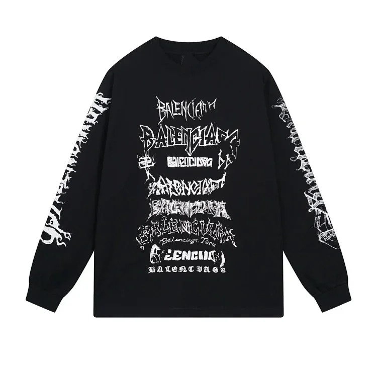 Heavy B home/Paris. 2024 new style. Year of the Dragon limited print long-sleeved T-shirt, loose for men and women.