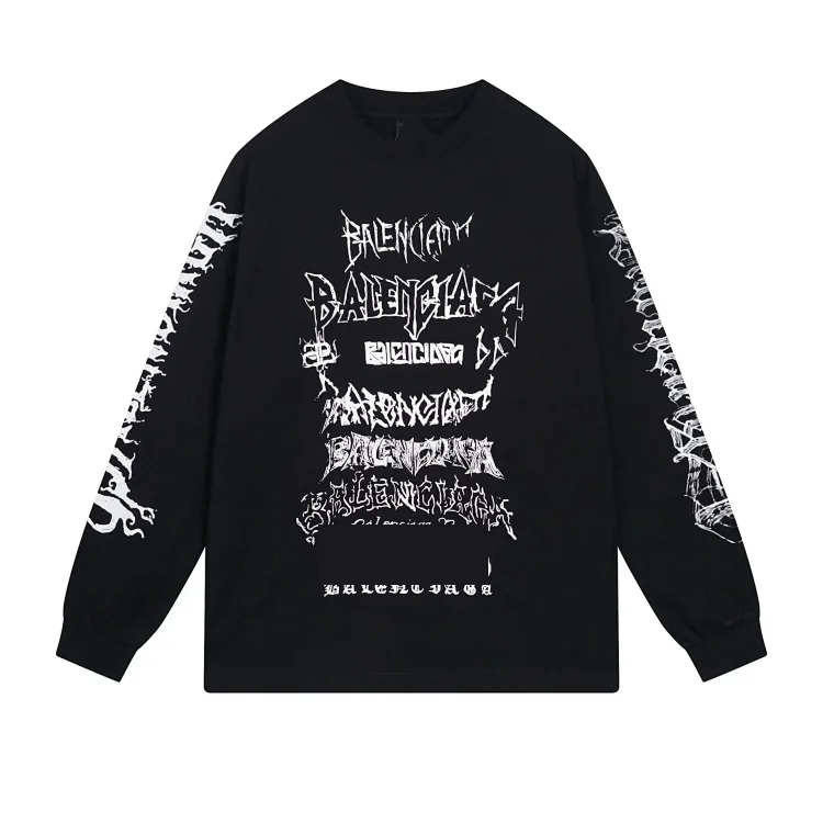 Heavy B home/Paris. 2024 new style. Year of the Dragon limited print long-sleeved T-shirt, loose for men and women.
