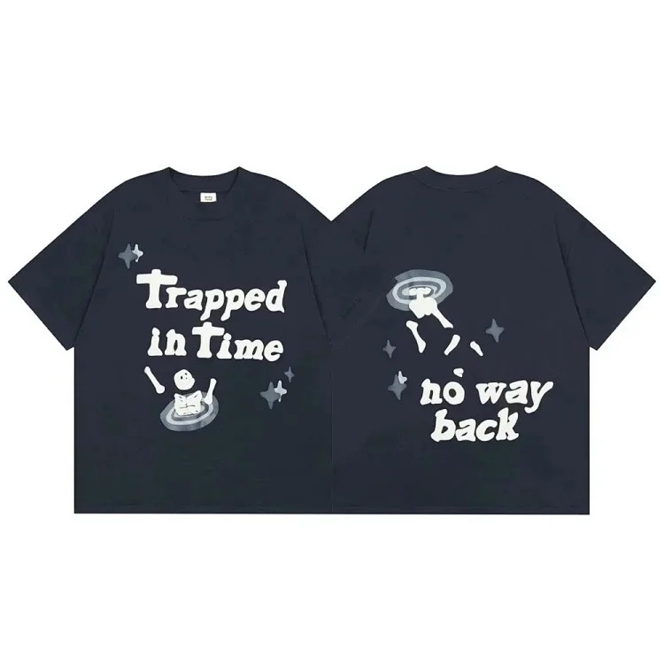 Cartoon skull foam printed round neck short-sleeved T-shirt collection-CY image 4