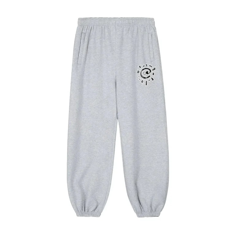 Sun roll plus velvet sweatpants hip-hop American retro high street loose casual sweatshirt-CY