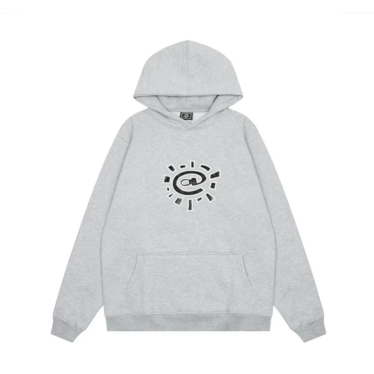 Sun roll plus velvet sweatpants hip-hop American retro high street loose casual sweatshirt-CY