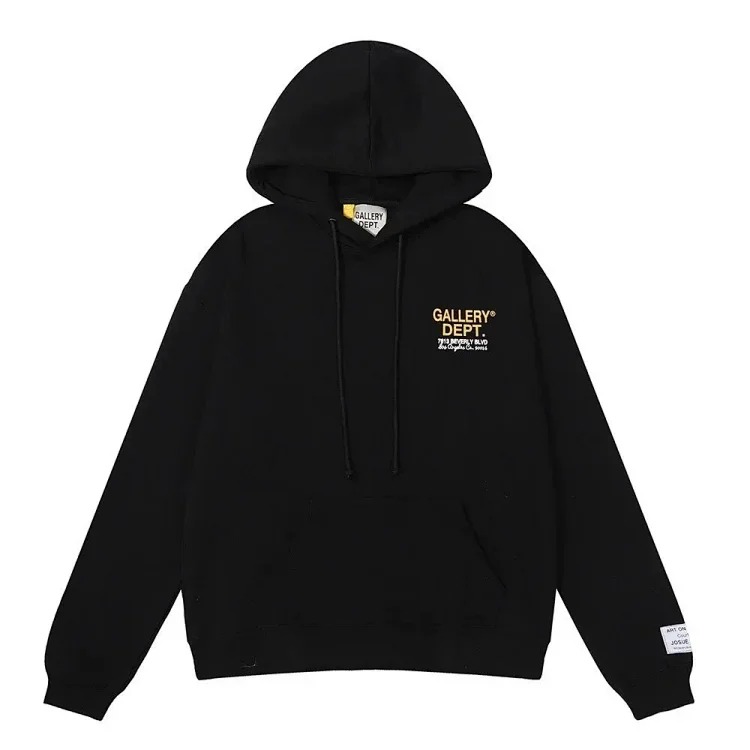 GALLERY DEPT, the niche beauty trend, Hollywood-limited James style hand-painted splash lettering hooded sweatshirt image 3
