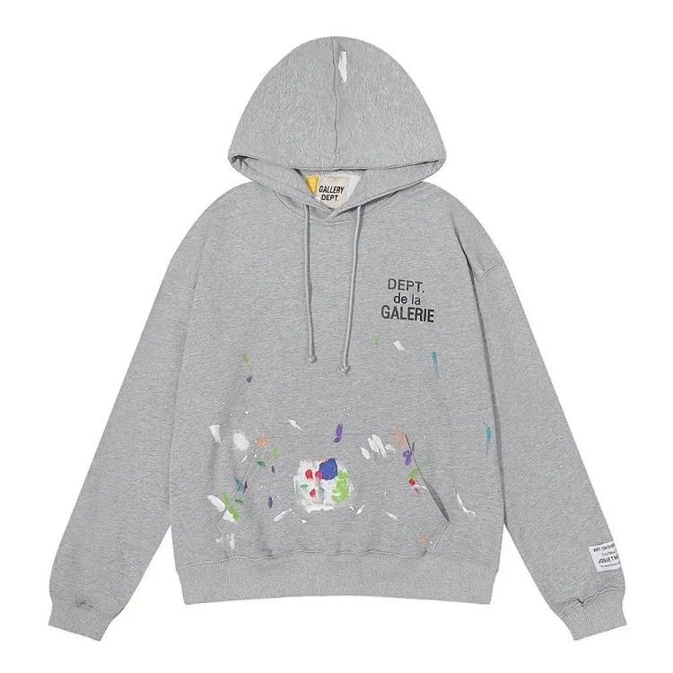 GALLERY DEPT, the niche beauty trend, Hollywood-limited James style hand-painted splash lettering hooded sweatshirt image 5