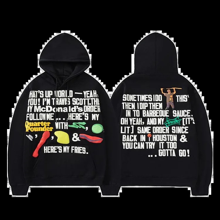 Travis Scott hooded sweatshirt
