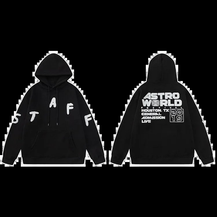 Travis Scott hooded sweatshirt