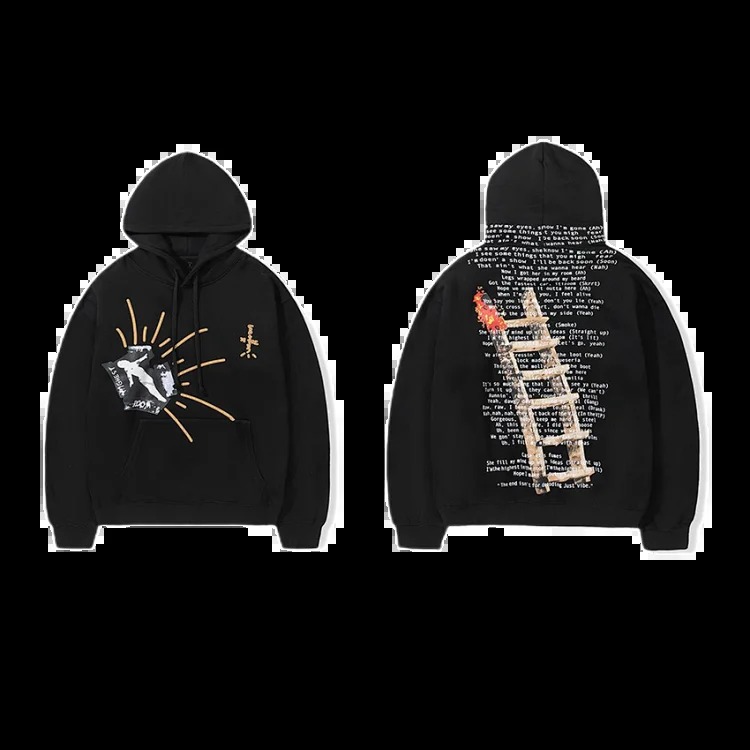 Travis Scott hooded sweatshirt